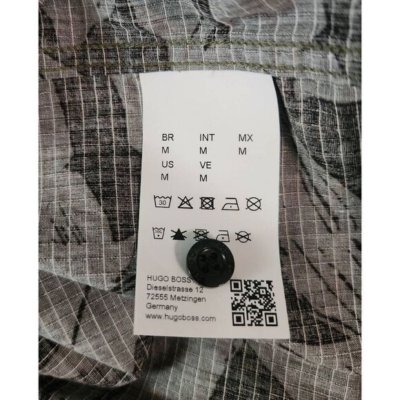 Hugo by Hugo Boss Short Sleeve Tropics Print Button Down Shirt Size Medium - Picture 7 of 8